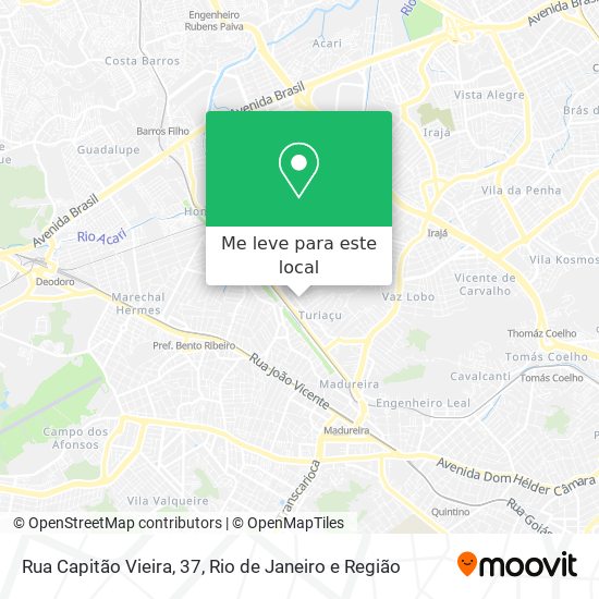 Rua Capitão Vieira, 37 mapa