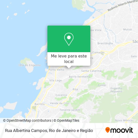 Rua Albertina Campos mapa