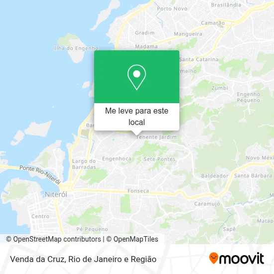 Venda da Cruz mapa