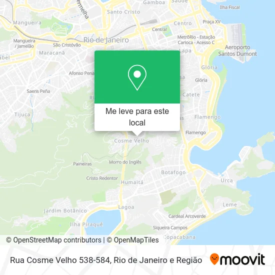 Rua Cosme Velho 538-584 mapa