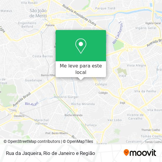 Rua da Jaqueira mapa