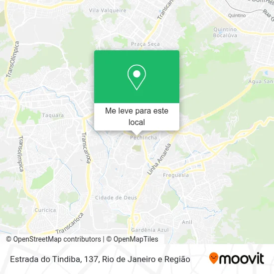 Estrada do Tindiba, 137 mapa