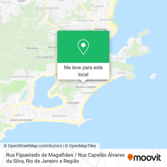 Rua Figueiredo de Magalhães / Rua Capelão Álvares da Silva mapa