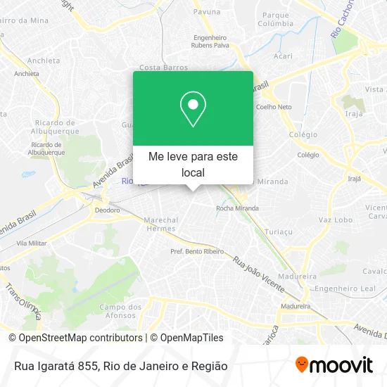 Rua Igaratá 855 mapa