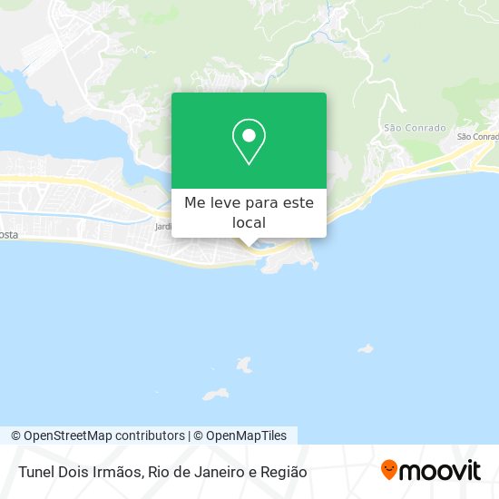 Tunel Dois Irmãos mapa