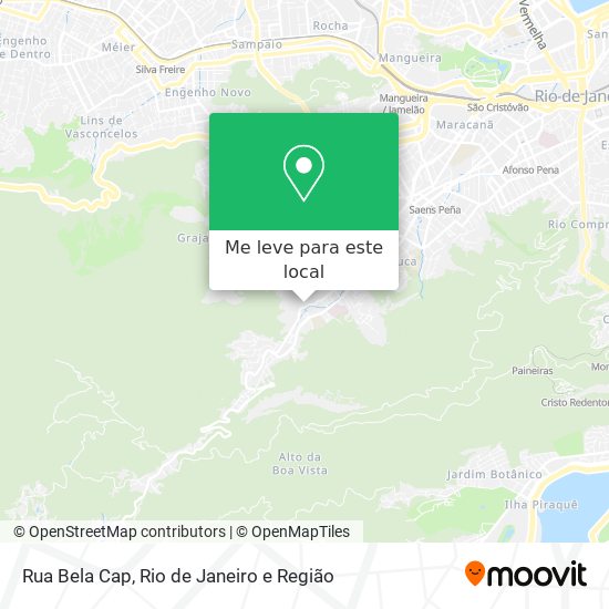 Rua Bela Cap mapa