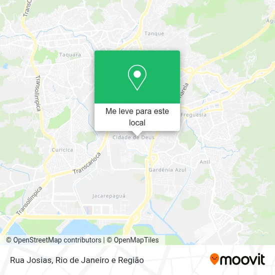 Rua Josias mapa