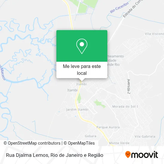 Rua Djalma Lemos mapa
