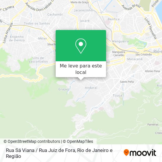 Rua Sá Viana / Rua Juiz de Fora mapa