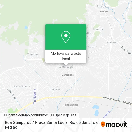 Rua Guaipurus / Praça Santa Lucia mapa