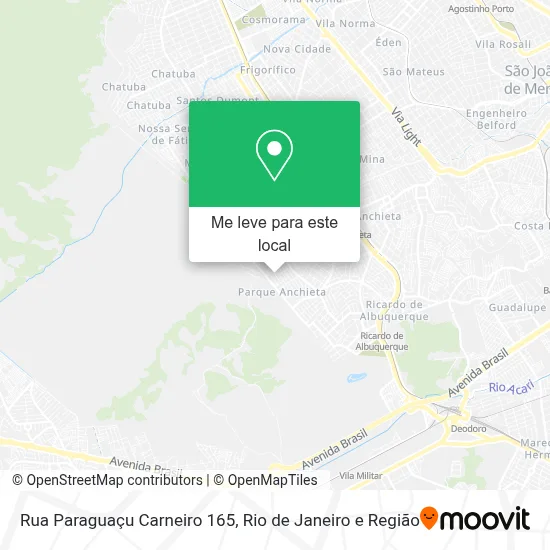 Rua Paraguaçu Carneiro 165 mapa