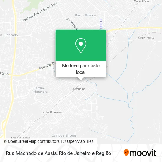 Rua Machado de Assis mapa