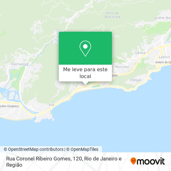Rua Coronel Ribeiro Gomes, 120 mapa