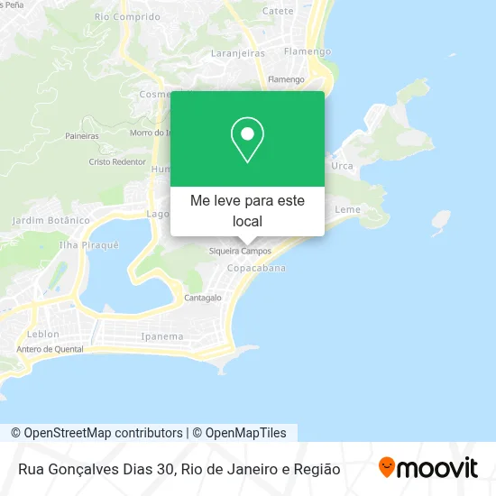 Rua Gonçalves Dias 30 mapa
