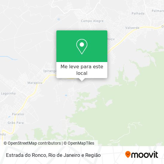 Estrada do Ronco mapa