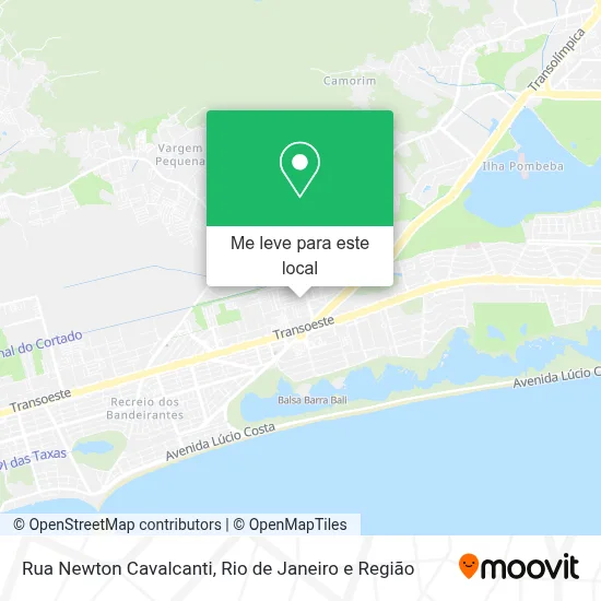 Rua Newton Cavalcanti mapa