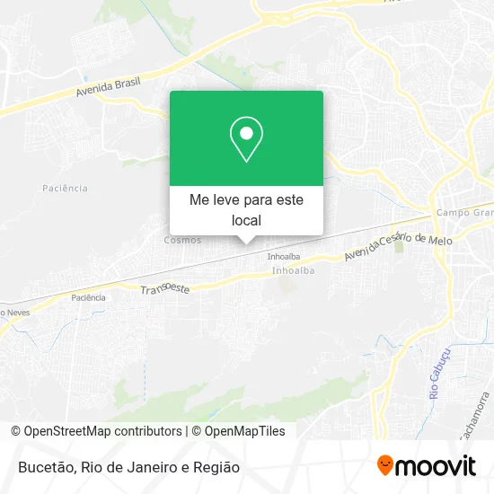 Bucetão mapa