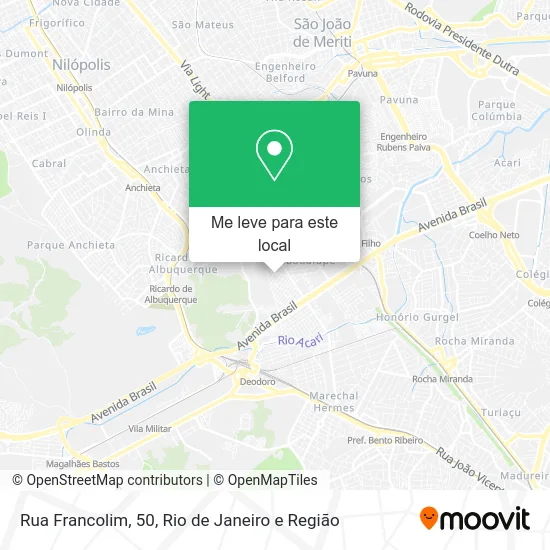 Rua Francolim, 50 mapa
