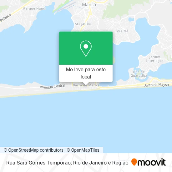 Rua Sara Gomes Temporão mapa