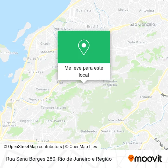 Rua Sena Borges 280 mapa