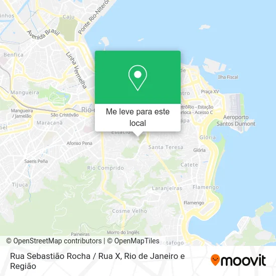 Rua Sebastião Rocha / Rua X mapa