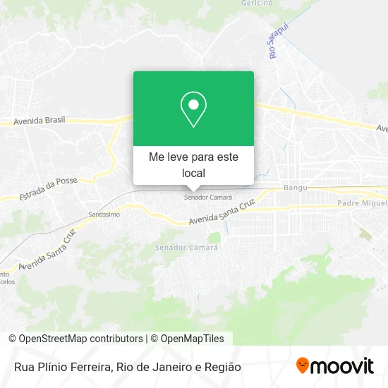 Rua Plínio Ferreira mapa