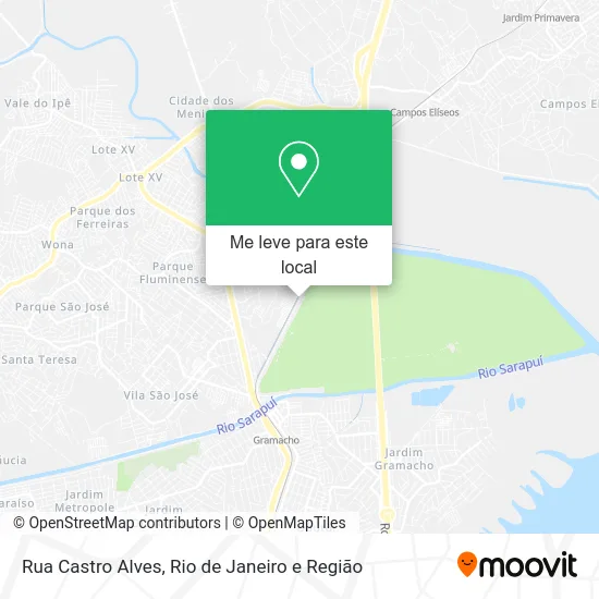 Rua Castro Alves mapa
