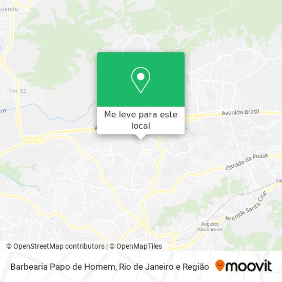 Barbearia Papo de Homem mapa