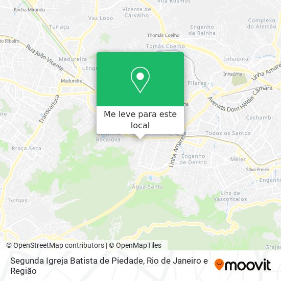 Segunda Igreja Batista de Piedade mapa