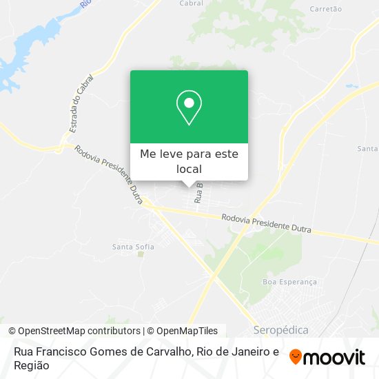 Rua Francisco Gomes de Carvalho mapa