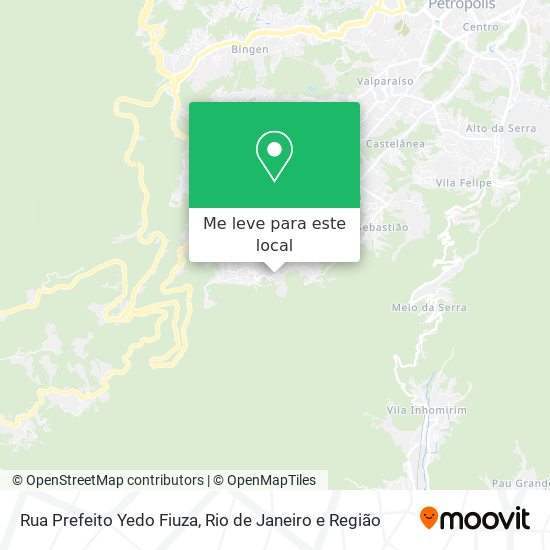 Rua Prefeito Yedo Fiuza mapa
