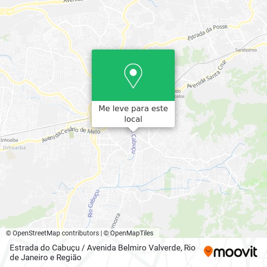 Estrada do Cabuçu / Avenida Belmiro Valverde mapa