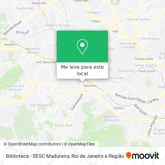 Biblioteca - SESC Madureira mapa