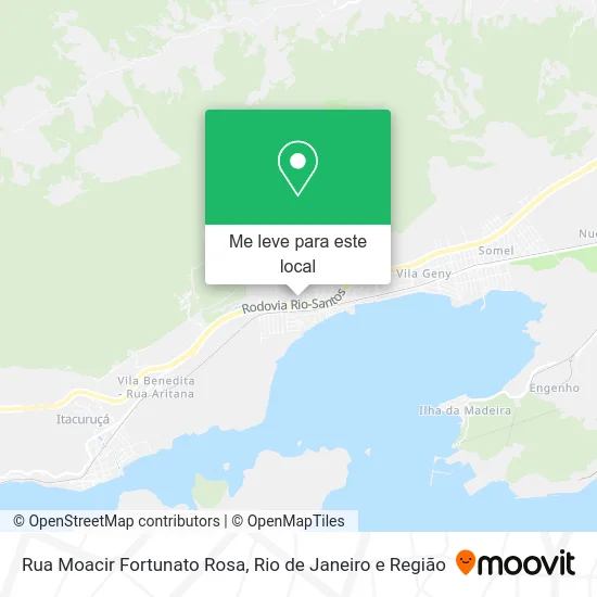 Rua Moacir Fortunato Rosa mapa
