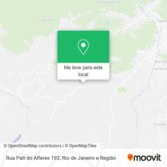 Rua Pati do Alferes 192 mapa