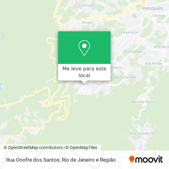 Rua Onofre dos Santos mapa