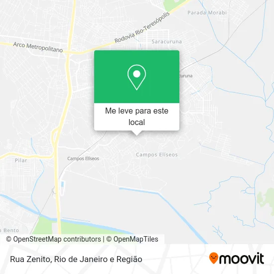 Rua Zenito mapa