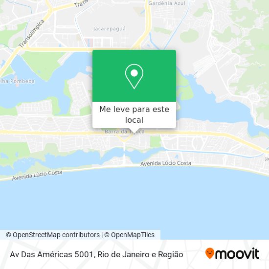 Av Das Américas 5001 mapa