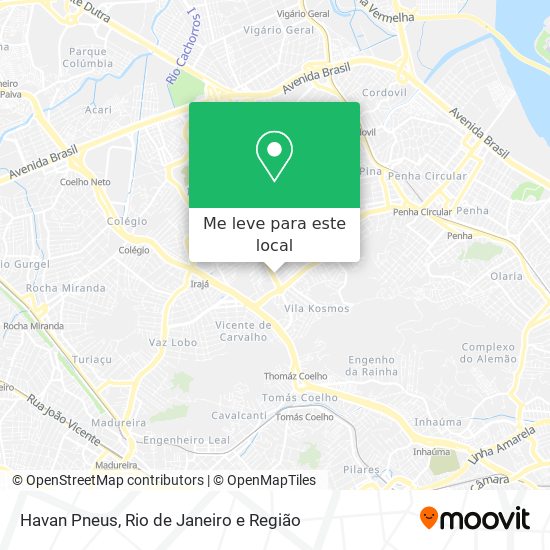 Havan Pneus mapa