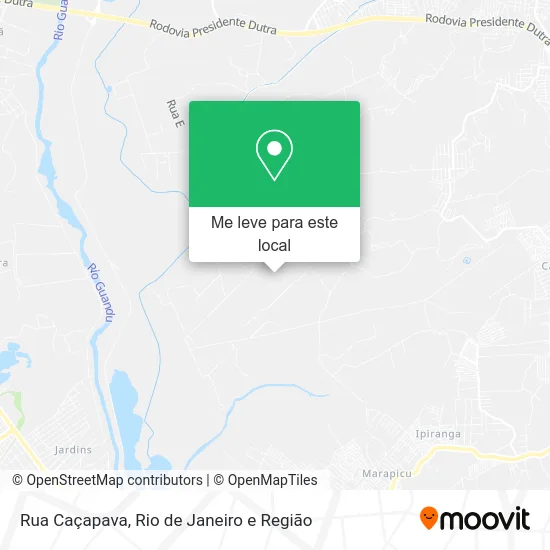 Rua Caçapava mapa