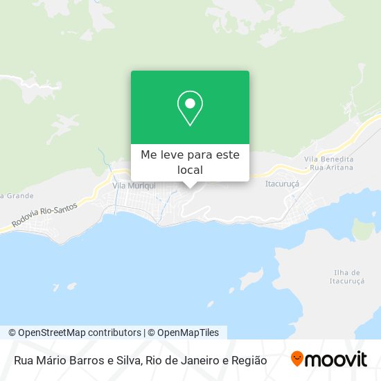 Rua Mário Barros e Silva mapa