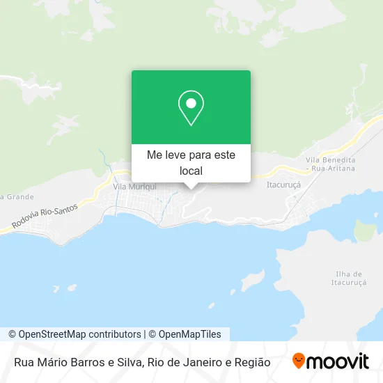 Rua Mário Barros e Silva mapa