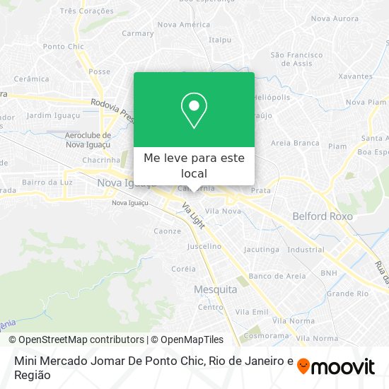 Mini Mercado Jomar De Ponto Chic mapa