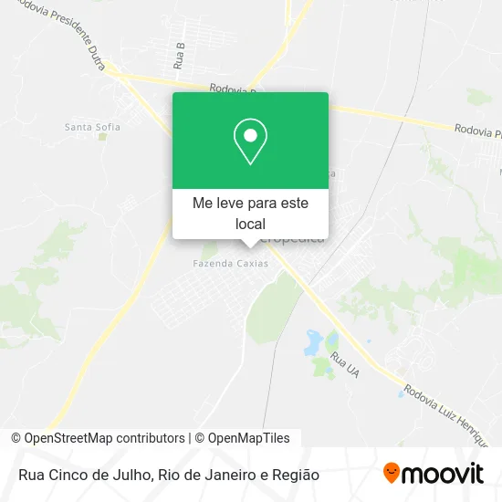Rua Cinco de Julho mapa