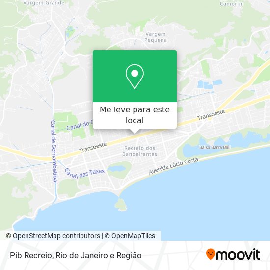 Pib Recreio mapa