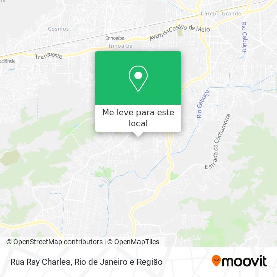 Rua Ray Charles mapa