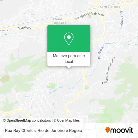 Rua Ray Charles mapa