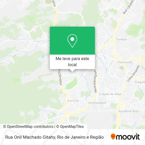 Rua Onil Machado Gitahy mapa