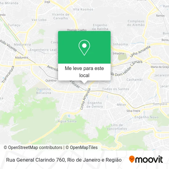 Rua General Clarindo 760 mapa
