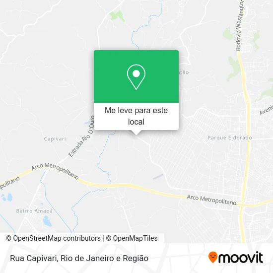 Rua Capivari mapa